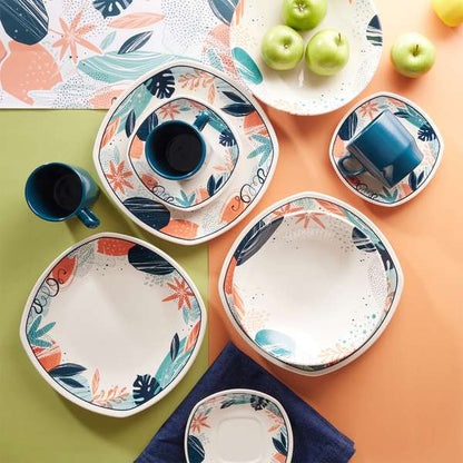 Vajilla Corona Mystic de 16 piezas para 4 puestos