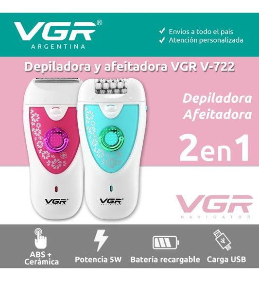 Depiladora afeitadora Eléctrica Mujer V