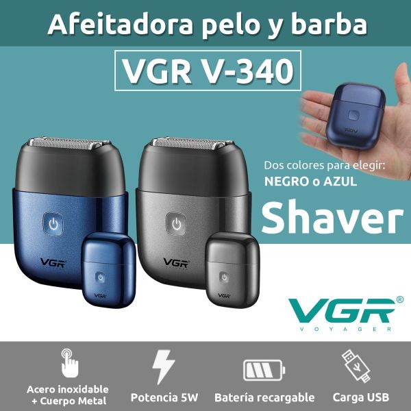 Afeitadora Eléctrica VGR V-340 Portatil
