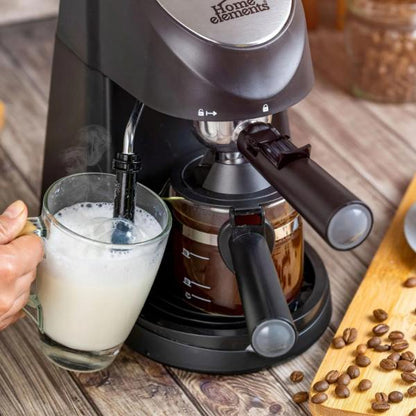 Cafetera Espresso + Capuccino Home Elements