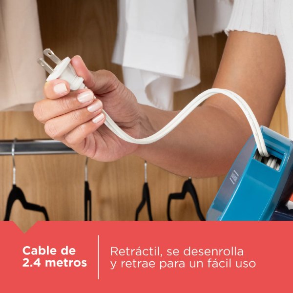 Plancha de ropa Black+Decker ICR004 Retractil Cerámica