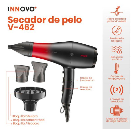 Secador Profesional 1500w Innovo VGR V-