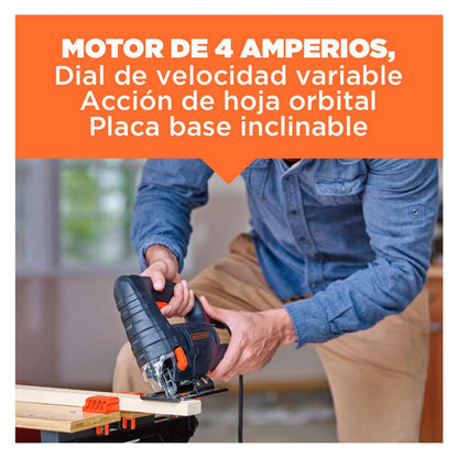 Sierra caladora BDEJS4C 550W 4A Black+Decker