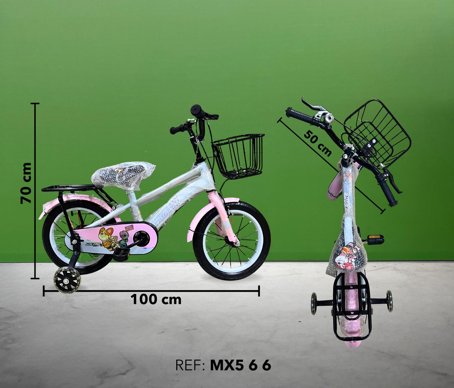 BICICLETA RIN 12 ROSA Y CELESTE&nbsp;