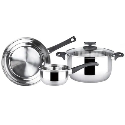 Batería de Acero Inoxidable Corona 5 piezas