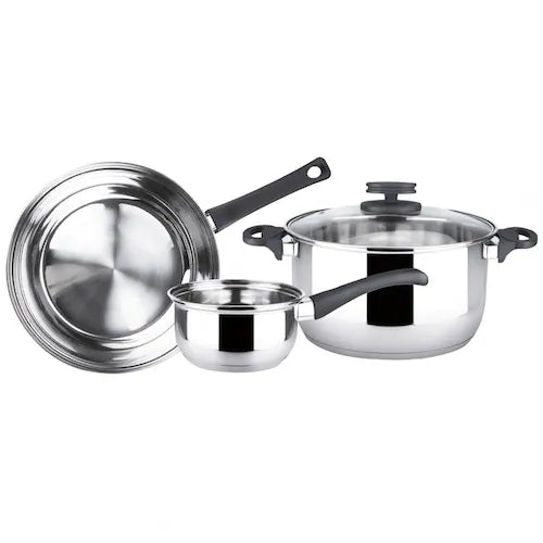 Batería de Acero Inoxidable Corona 5 piezas