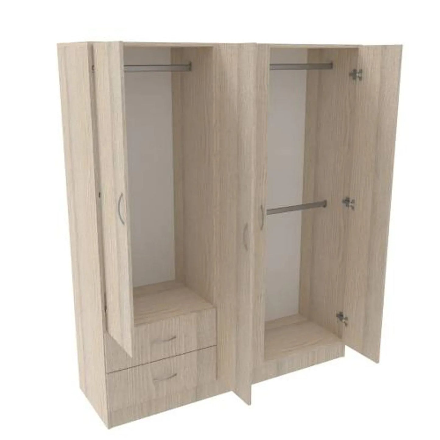 Clóset Belo de 5 puertas en elegante color blanco, amplio y funcional.