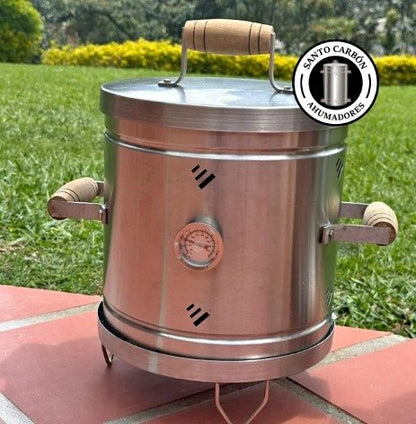 Barril Ahumador Minions 4 LB – Acero 430 | 30x28 cm