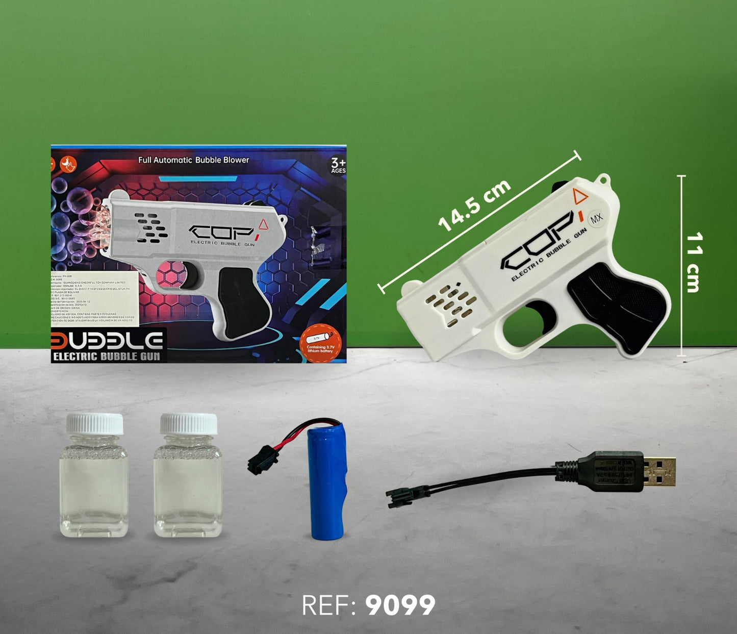 PISTOLA DE BURBUJAS 9099