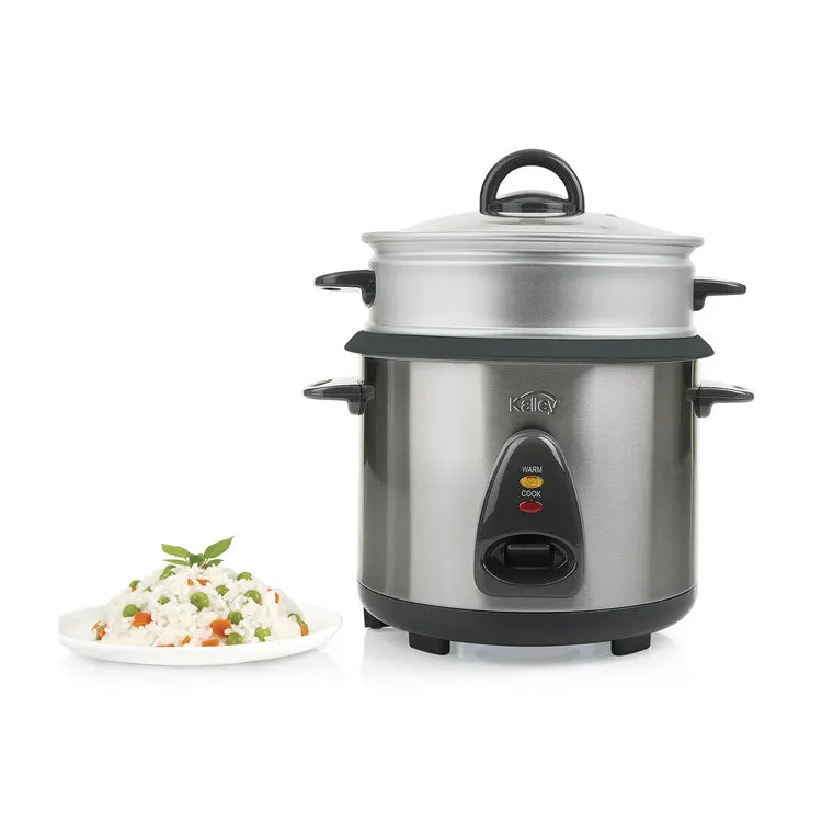 Olla Arrocera 1.8L con Vaporera – Acero Inoxidable