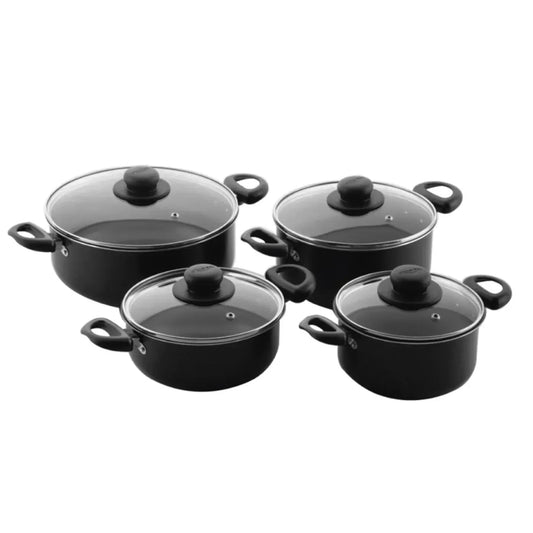 Batería de Ollas Antiadherente 8 piezas Aliada Universal