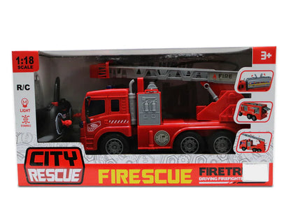 Carro Bombero A Control Remoto Para Niños