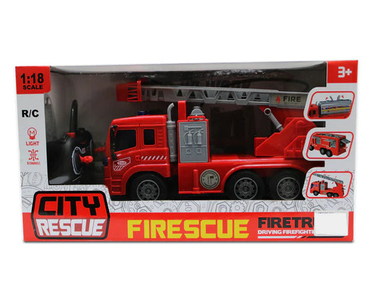 Carro Bombero A Control Remoto Para Niños