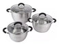 Set X3 Ollas Acero Inoxidable Home Elements