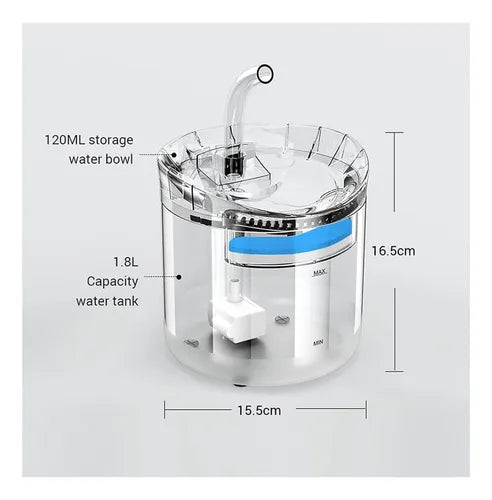 FUENTE DE AGUA PARA GATO REDONDA