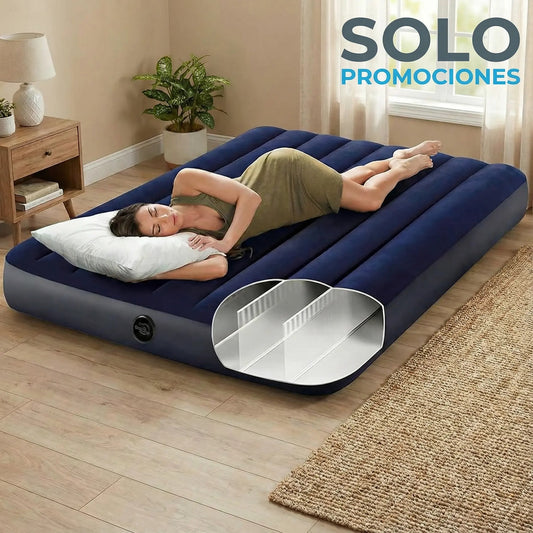 Colchón Inflable INTEX - &nbsp;Doble,&nbsp; Doble: 137cm x 191cm x 25cm. Capacidad: 270 kg