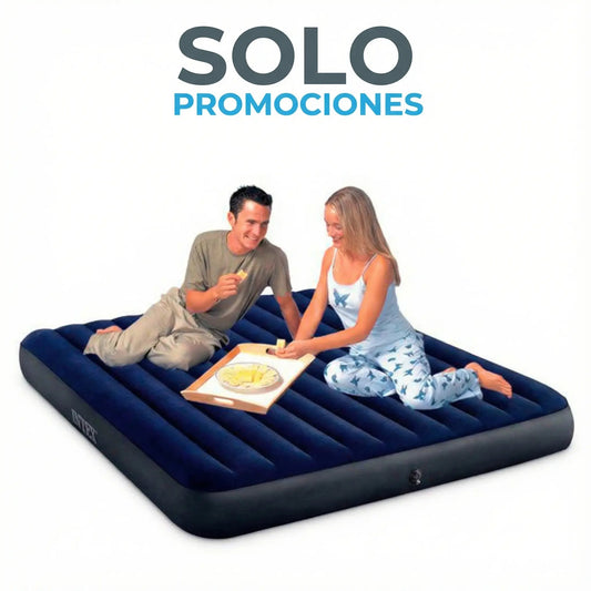 Colchón Inflable INTEX Queen,. Medidas: 203 x 152 x 25 cm