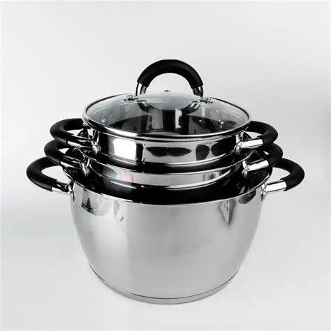 Set X3 Ollas Acero Inoxidable Home Elements