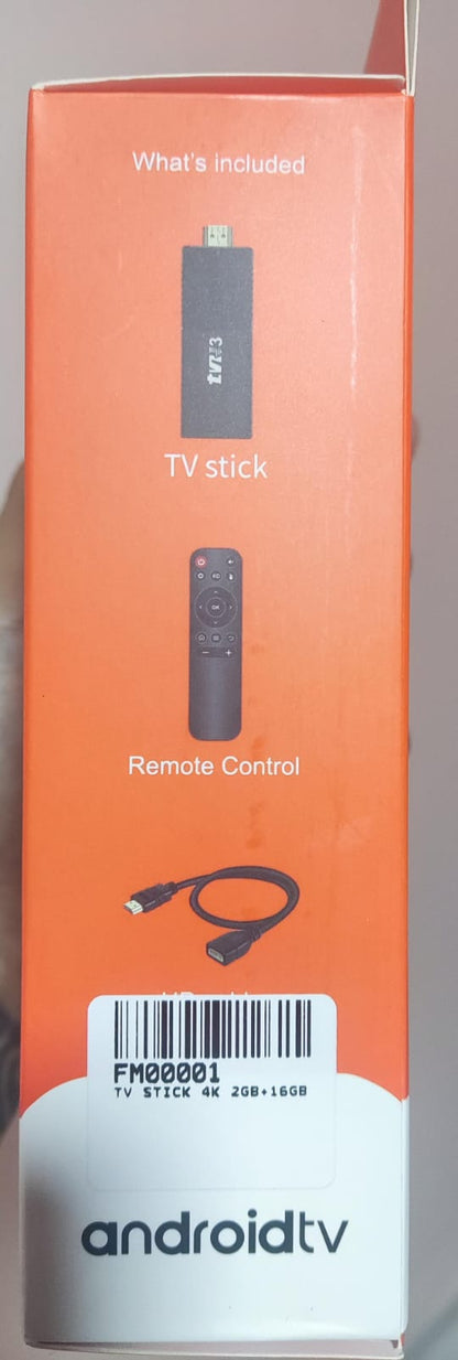 TV Stick 4K Android HDMI – Control Remoto Incluido