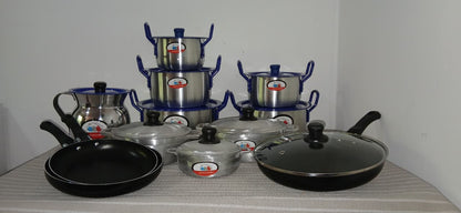 Combo de Ollas + Sartenes + Calderos – 24 Piezas