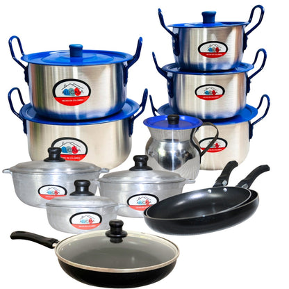 Combo de Ollas + Sartenes + Calderos – 24 Piezas