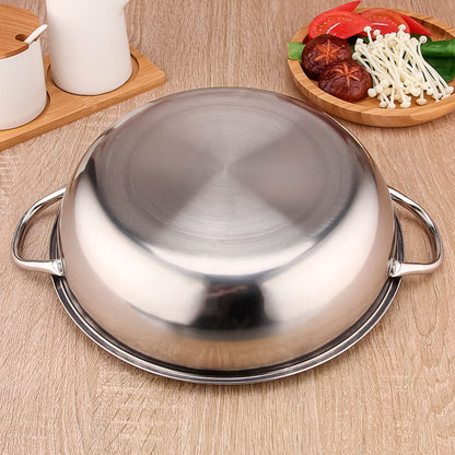 Olla Doble Compartimiento de Acero Inoxidable – 30 cm