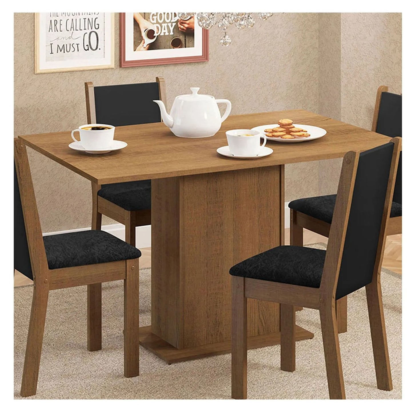 🍽️ Comedor 4 Puestos Modelo Lucía