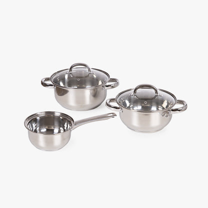 Batería de Acero Inoxidable Corona 5 piezas