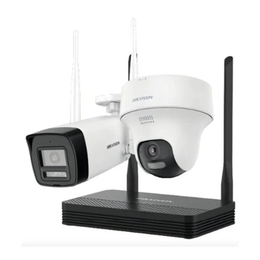 "KIT DE NVS WIFI CON UNA CÁMARA TIPO BALA Y UN PTDOME H.265 DE 2 MP