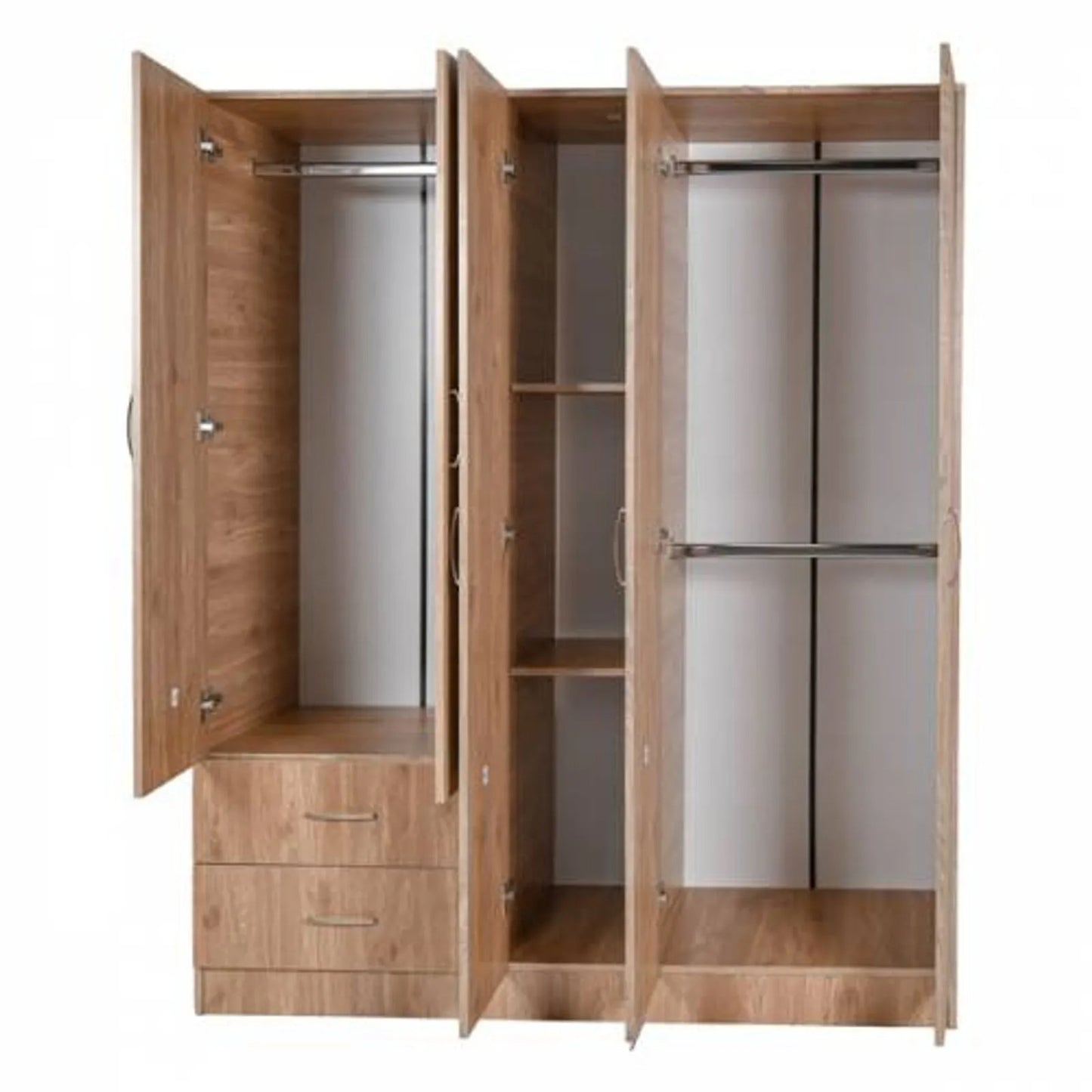 Clóset Belo de 5 puertas en color blanco Palermo, moderno y elegante.