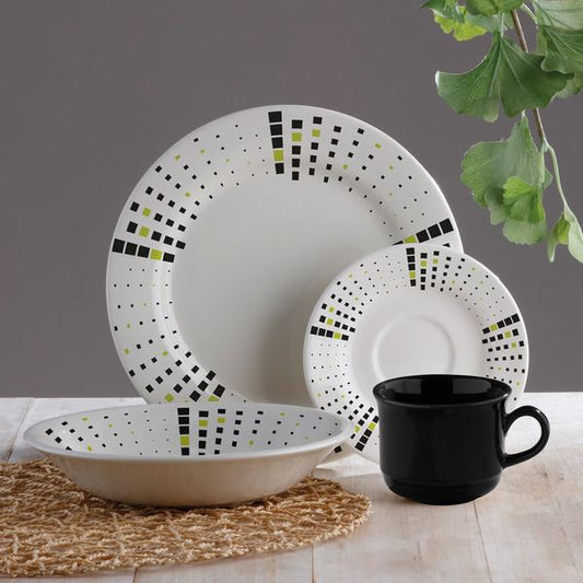 Vajilla Corona Malaya 4 puestos 16 piezas