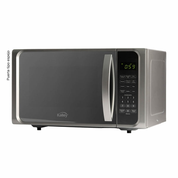 Microondas Kalley K-MW09G de 25 L y 800W con función dorador (grill) para gratinar tus comidas fácilmente.