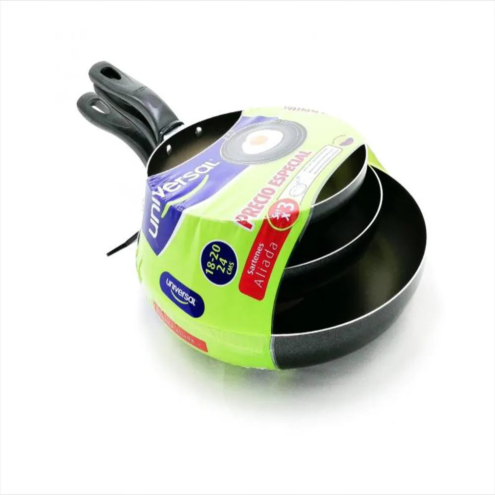 Set de Sartenes Antiadherente Universal