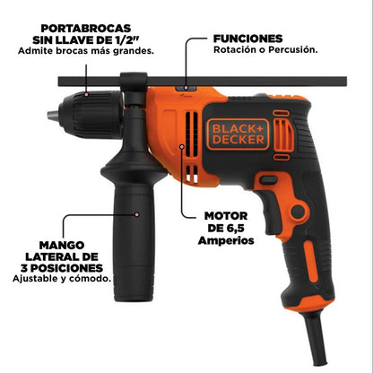 Taladro 1/2pg Percutor Vvr 700w 2800rpm
