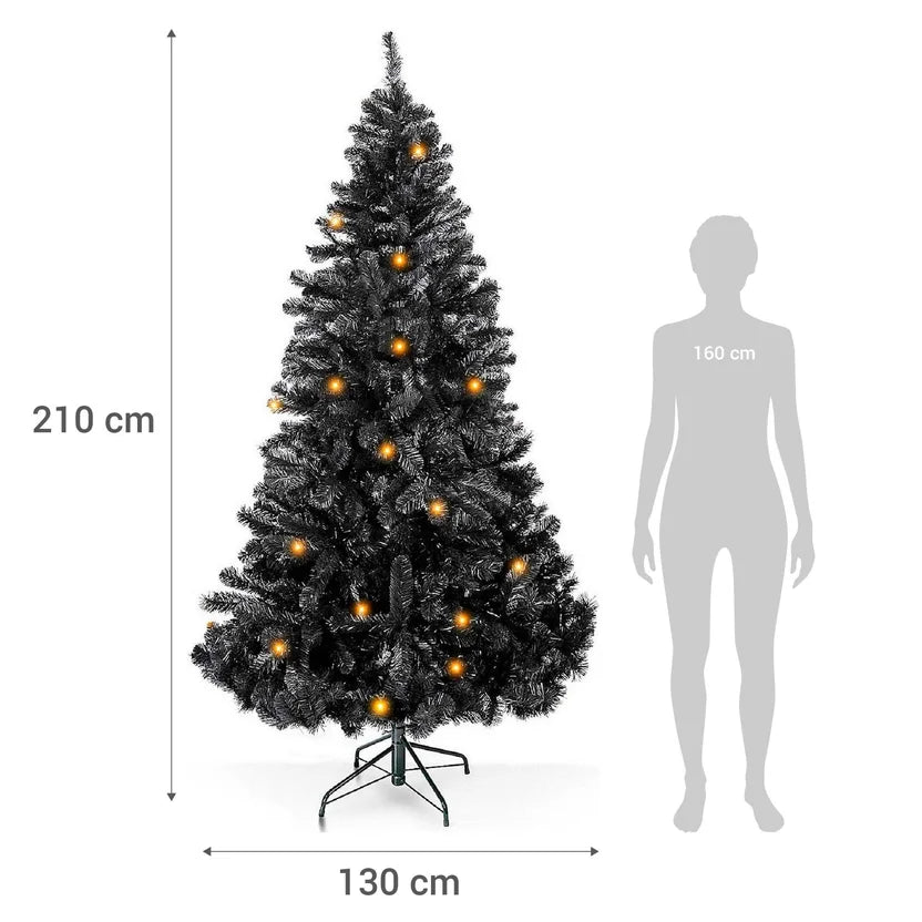 Árbol de Navidad Negro 210 cm X130 cm 781 Ramas Sterling B20
