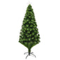 Árbol de Navidad 210 cm 95 Fibra Óptica Verde Cálida E7