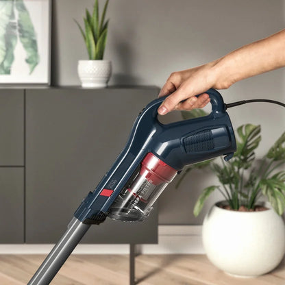 Aspiradora Vertical 1 Lt Cyclone Power Gris/Rojo